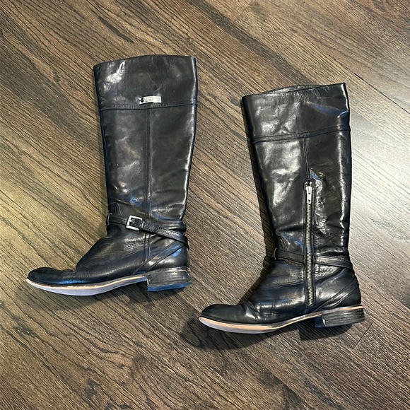 Coach Shoes - Coach Micha Boots Black Leather 8.5 GUC